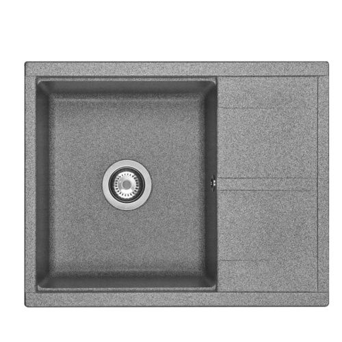 Кухонная мойка Aquaton Делия 1A718632DE230 65х51 цвет серый поверхность матовая