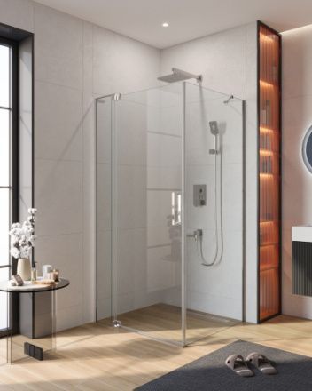 Душевой уголок Cezares SLIDER SLIDER-AH-1-100-100/110-C-Cr 100х100 стекло прозрачное профиль хром глянцевый без поддона