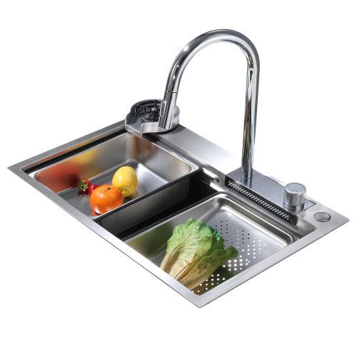 Кухонная мойка Abber Wasser Kreis AF2194 68х46 цвет хром поверхность матовая