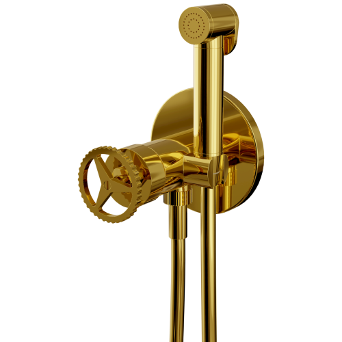 Гигиенический душ со смесителем Remer CH65WDO золото глянцевое