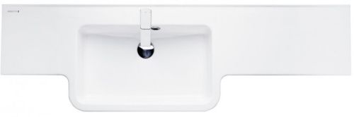 Раковина из литьевого мрамора Aquaton Hotel 1A709631PI01L 140х41 подвесная цвет белый