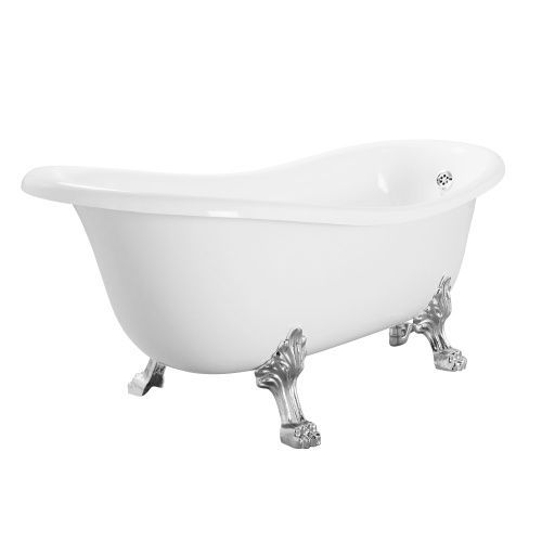 Ванна из искусственного мрамора Migliore MILADY 26920 185х82 отдельностоящая овальная с ножками