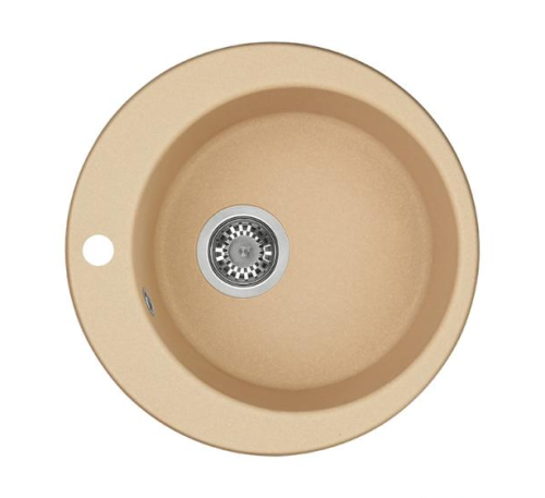 Кухонная мойка Aquaton Иверия 1A711032IV260 48х48 цвет бежевый поверхность матовая