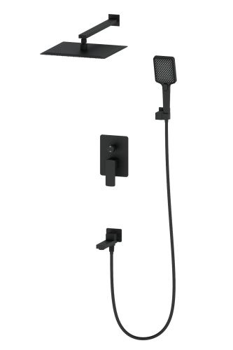 Душевая система Wonzon & Woghand Edge WW-88939003-MB встраиваемая в стену цвет черный