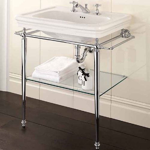 Консоль под раковину Devon Devon Etoile DEETOILECR 78х53х77 напольная цвет хром