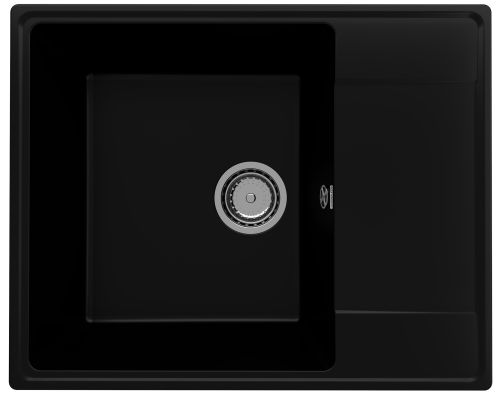 Кухонная мойка Ulgran Quartz Prima 605-07 61х49 цвет черный