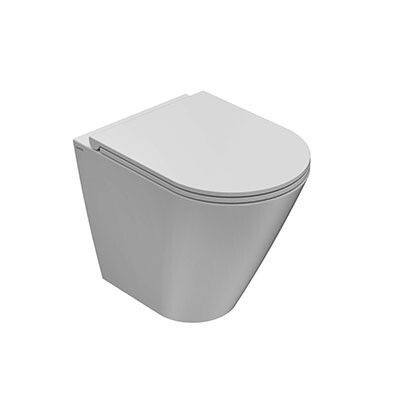 Чаша унитаза приставная Globo FORTY3 FO002BI цвет белый без сиденья