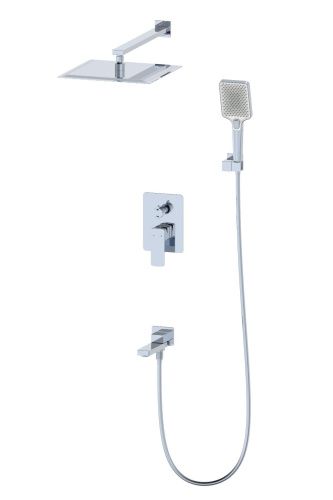 Душевая система Wonzon & Woghand Edge WW-88939003-CR встраиваемая в стену цвет хром