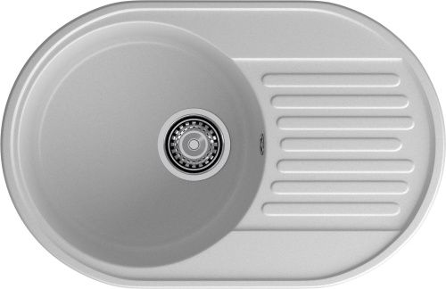 Кухонная мойка Granfest Quarz 18 серый 74х48 цвет серый поверхность матовая