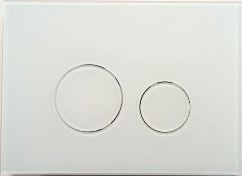 Клавиша смыва механическая KK POL M11 350/PPB/124-00-00 цвет белый матовый