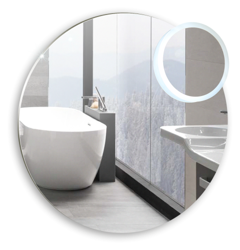 Зеркало в ванную Azario SATELLIT LED-00002484 100х100