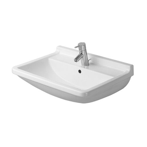 Раковина керамическая Duravit Starck 3 300550000 55х43 подвесная цвет белый 1 отверстие под смеситель