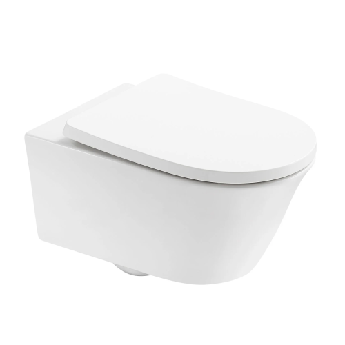 Чаша унитаза подвесная Arrow AEB21602H цвет белый без сиденья безободковая каскадный смыв