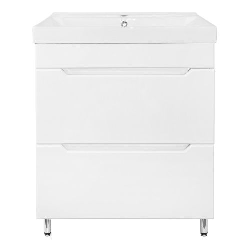 Тумба с раковиной Loranto Палермо CS00094406 71х47х88 напольная цвет белый глянцевый