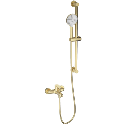 Душевой гарнитур со смесителем Wonzon & Woghand Alfa WW-AE3205-BG настенный золото