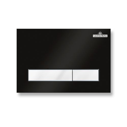 Клавиша смыва механическая Lavinia Boho RelFix 38050601 цвет черный матовый/белый