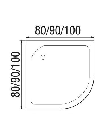 Душевая кабина River NARA LIGHT 90/15 MT (10000002912) 90х90 четверть круга с крышей ориентация универсальная - фото 3