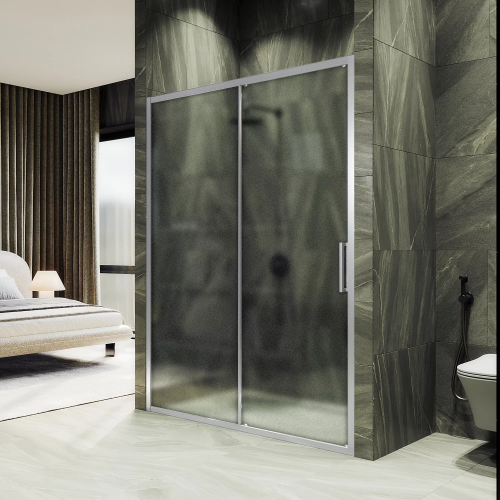 Душевая дверь Maybah Glass MGD-1637-5 160х195 стекло тонированное профиль хром матовый