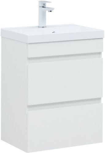 Тумба под раковину Aquanet Нота NEW 00335416 49х34х61 подвесная цвет белый