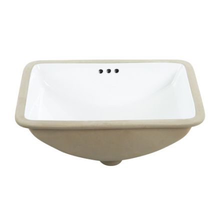 Раковина из сантехнического фаянса BelBagno BB1006 50х40 накладная цвет белый без отверстий под смеситель
