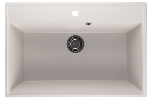 Кухонная мойка Ulgran Quartz Forte 760-01 76х51 цвет белый поверхность матовая