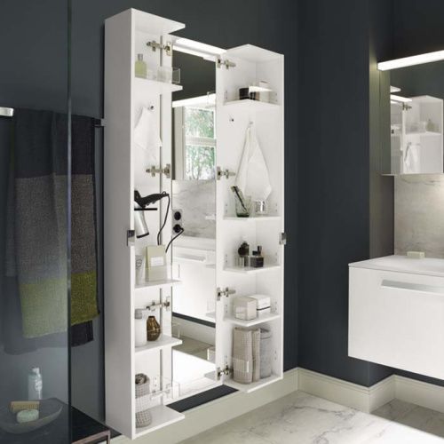 Шкаф-пенал Burgbad Sys30 шкафы HSHD040464 40х34х176 цвет белый матовый