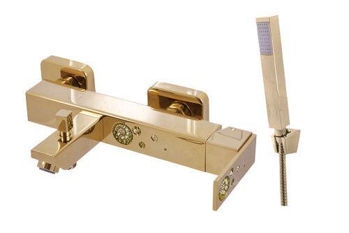 Смеситель для ванны и душа ROYAL ROYAL1054.5/1Z настенный золото