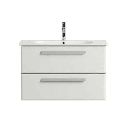 Тумба под раковину Cezares ECO ECO-CER-800-2C-SO-BO 77х45х50 подвесная цвет белый