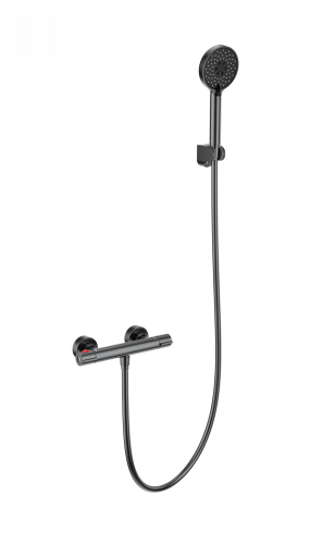 Смеситель для душа Wonzon & Woghand Inn WW-B2063-A-BGG настенный графит с термостатом