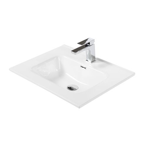 Раковина керамическая BelBagno BB700ETL 70х50 накладная цвет белый 1 отверстие под смеситель