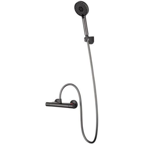 Смеситель для душа Wonzon & Woghand Inn WW-B1005-A-BGG настенный графит с термостатом