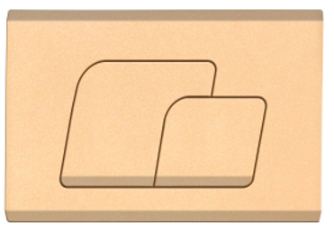 Клавиша смыва механическая CeramaLux MC-013 цвет шампань