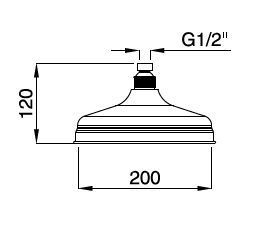 Верхний душ Cezares CZR CZR-U-SP8-20-03/24 золото - фото 2