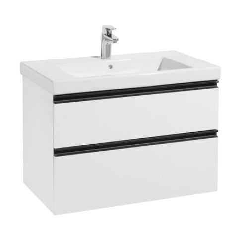 Тумба под раковину Roca DOMI A857459806 80х46х58 подвесная цвет белый глянцевый