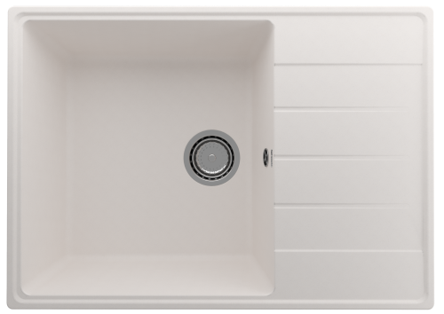 Кухонная мойка Ulgran Quartz Prima 700-01 70х50 цвет белый