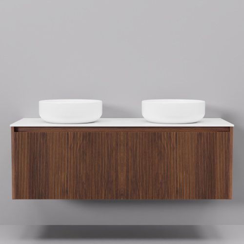 Тумба с раковиной Art Decco Camilla (Камилла) ACM12W22D300 120x45x40 подвесная цвет черный орех