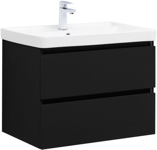 Тумба под раковину Aquanet Вега 2.0 00337954 69х46х50 подвесная цвет черный