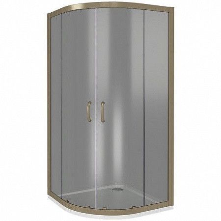 Душевой уголок Good Door JAZZE ДЖ00038 120х80 стекло тонированное профиль бронза без поддона