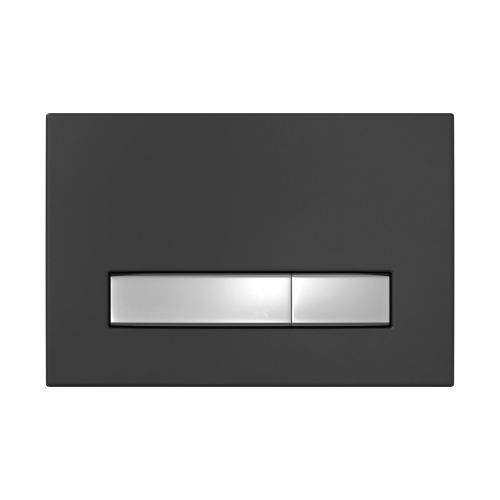 Клавиша смыва механическая Berges АТОМ Line 049231 цвет черный матовый/хром