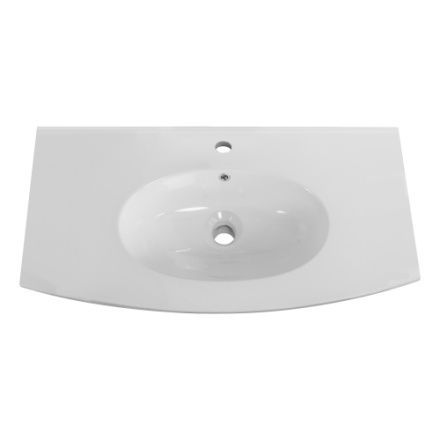 Раковина керамическая Cezares COMFORT 50149 101х55 подвесная цвет белый глянцевый 1 отверстие под смеситель