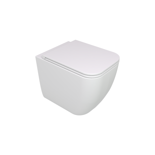 Чаша унитаза приставная GSG Ceramic Design Brio BRWC01000P цвет белый без сиденья безободковая каскадный смыв