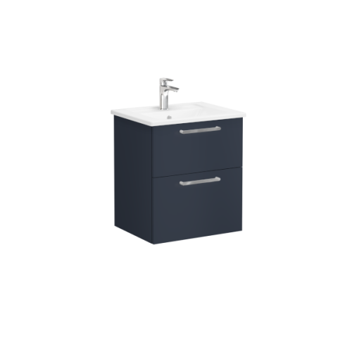 Тумба с раковиной Vitra Root 68270 60х47х67 подвесная цвет темно-синий матовый