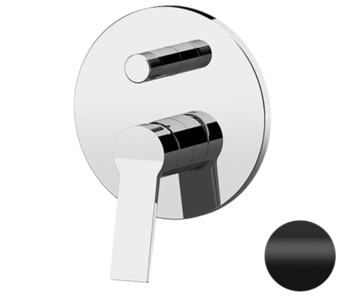 Смеситель для душа Remer Slash & Dot SL09HNO встраиваемый в стену черный