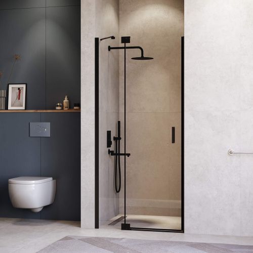 Душевая дверь RGW Hotel 350601412-14 120х200 стекло прозрачное профиль черный