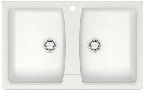 Кухонная мойка Azario Elmas CS00078330 78х50 цвет белый