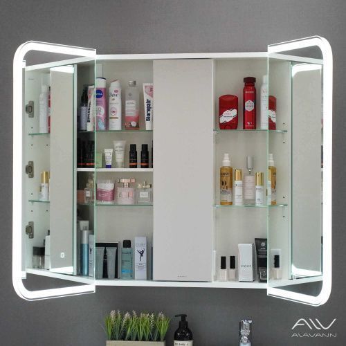 Зеркало-шкаф Alavann Cosmetic ALV1042001 80х16х80 подвесной цвет белый