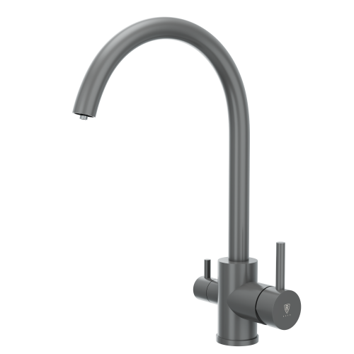 Смеситель для кухни SUS9035-37Grey на мойку графит