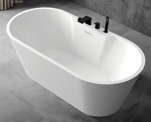 Ванна акриловая Abber AB9299-1.6 160х80 отдельностоящая овальная с каркасом