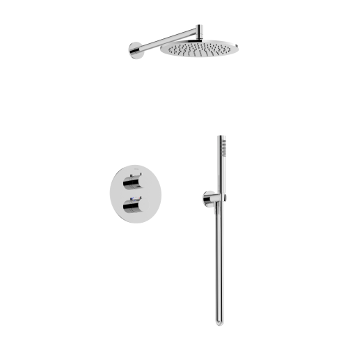 Душевая система Sancos Etna SC9010CH встраиваемая в стену цвет хром с термостатом