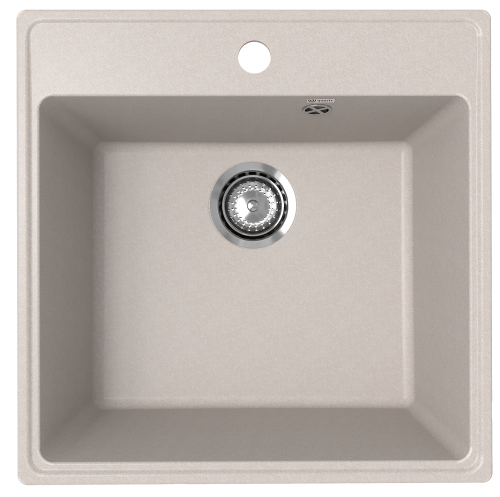 Кухонная мойка Ulgran Quartz Forte 505-10 51х51 цвет песочный